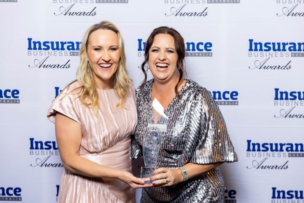 Lisa Carter and Jen Bettridge at the Insurance Business Awards