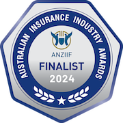 Clear Insurance Finalist Badge for Small Broking Company of the Year at the Australian and New Zealand Institute of Insurance and Finance (ANZIIF) Awards 2024