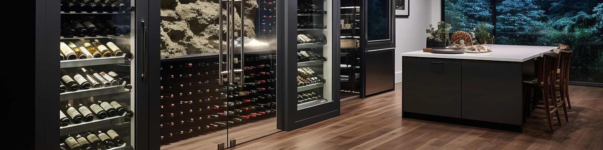 Prestige Insurance Fine Arts, Wine and Collectibles - Modern climate-controlled Wine Cellar in prestige home